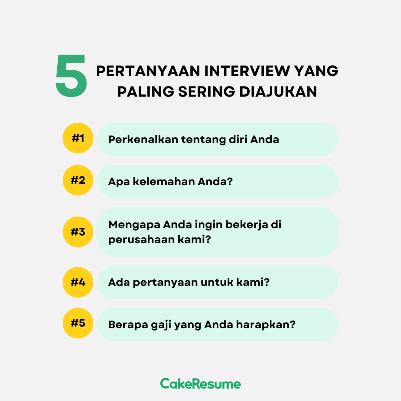 pertanyaan dalam wawancara diajukan oleh terbaru