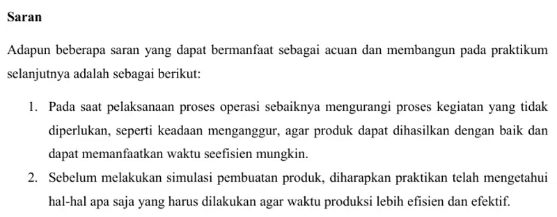 apa itu saran dalam makalah terbaru