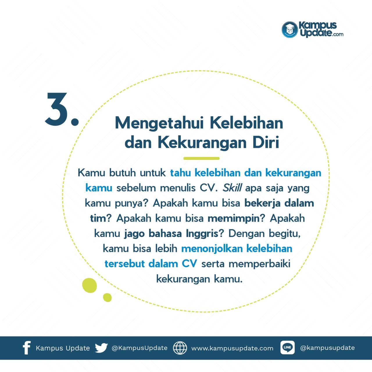 kelebihan dan kekurangan diri sendiri