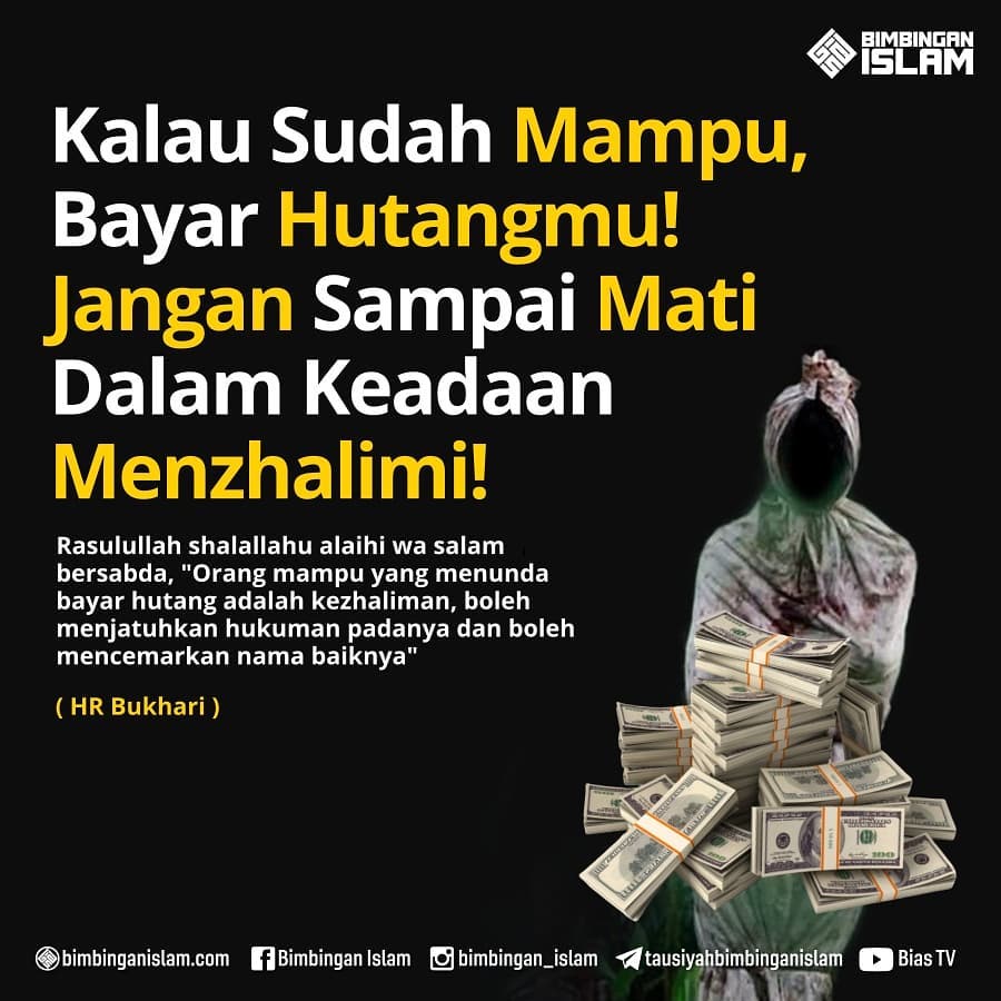 orang yang mempunyai hutang disebut