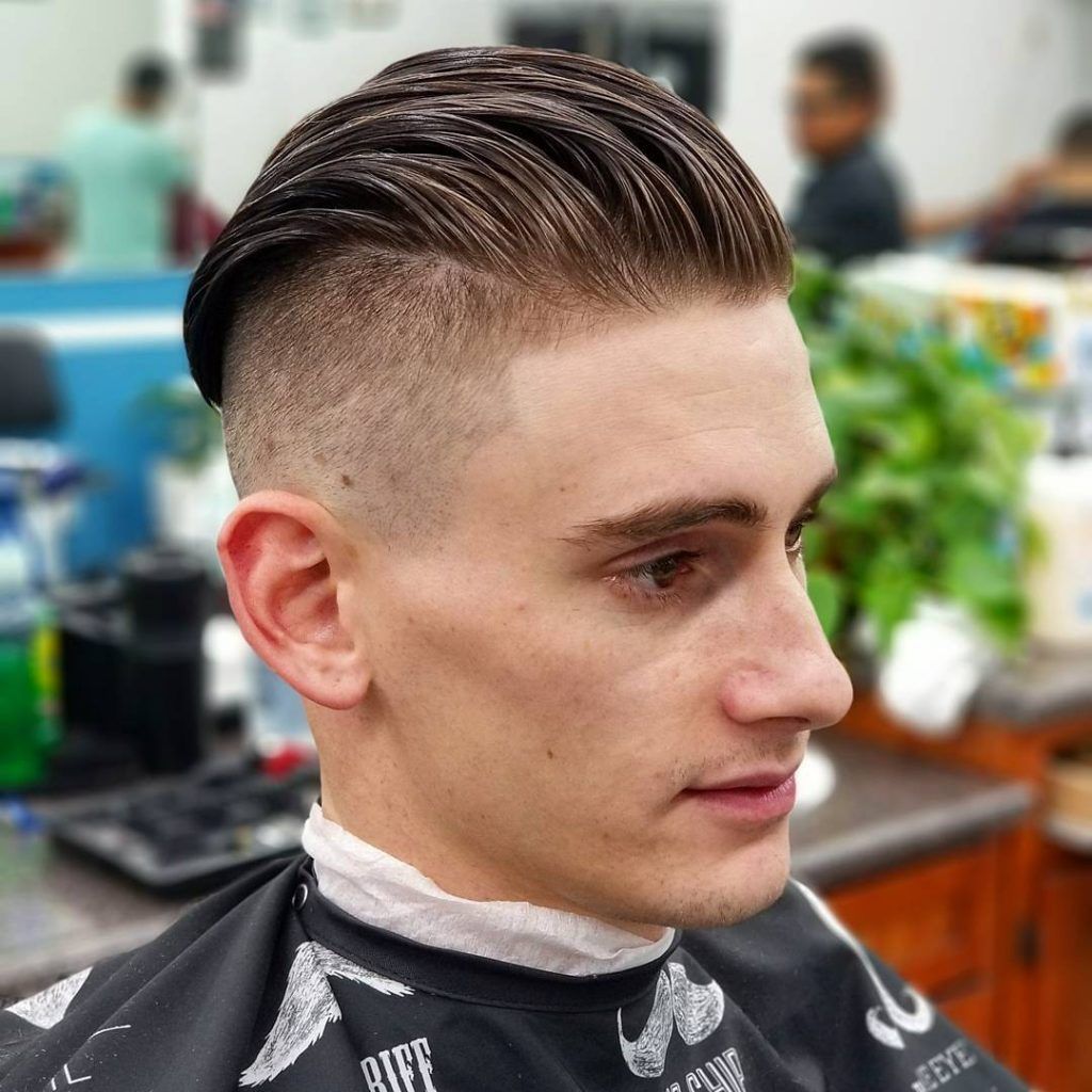 fade cortes undercut haircut peinados rambut gaya quiff rapi corte slick slicked penteados taper sides largopeinados punta masculino barba backside