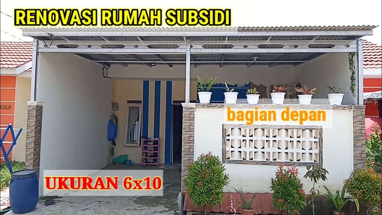 renovasi rumah subsidi bagian depan terbaru