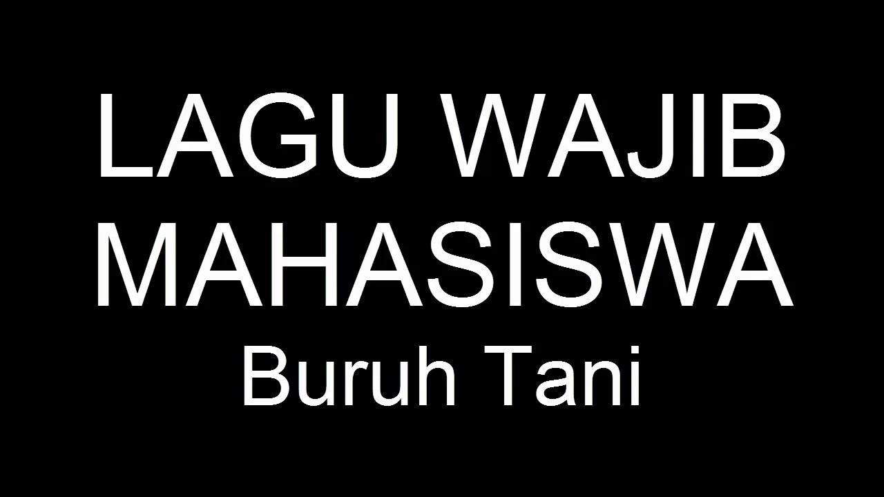 lirik lagu buruh tani mahasiswa