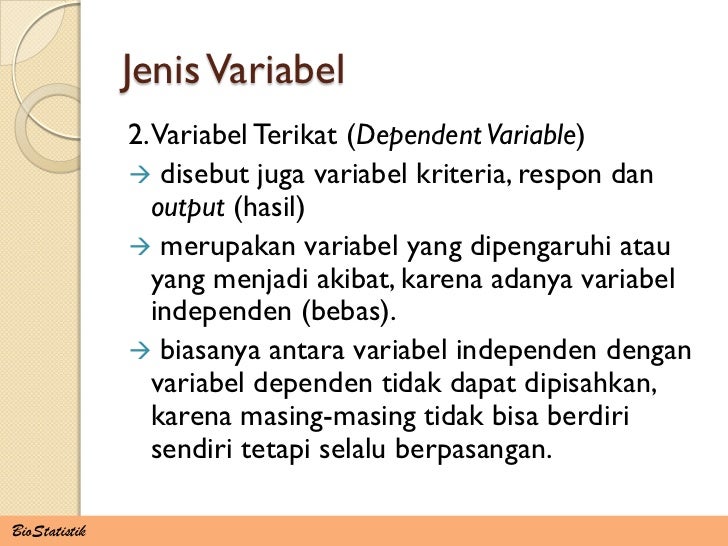 variabel terikat bebas kontrol dependen hipotesis sumber variable dependent