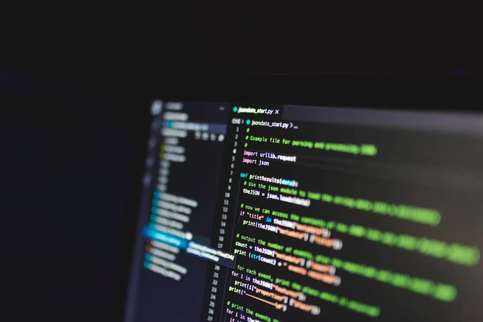 Tampilan error pada kode Python di layar monitor. [FOTO]